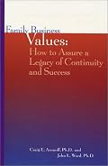 Family Business Values:  How to Assure A Legacy of Continuity and Success (Family business leadership series)