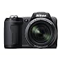 Nikon COOLPIX L110 Digitalkamera (12,1 Megapixel, 15-fach Weitwinkelzoom, 7,5cm (3,0-Zoll) Display) schwarz