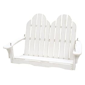 Cottage Classics Adirondack Swing- White by Adirondack Furniture
