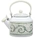 Johnson Brothers Acanthus 2-3/4-Quart Enamel-on-Steel Whistling Tea Kettle, Cream