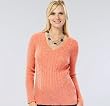 The V-Neck Cable Knit Sweater