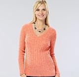 The V-Neck Cable Knit Sweater