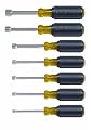 Klein 631 7-Piece Cushion-Grip Nut-Driver Set 3-Inch Shanks
