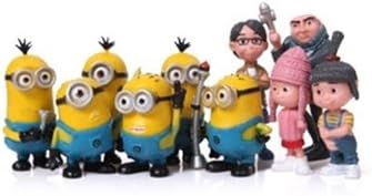 Despicable Me God Steal Dads 2 Toy Doll PVC Model Furnishing Articles Bedroom Home Decoration Desktop Furnishing Articles Figure Decoration One Set 10 Pieces