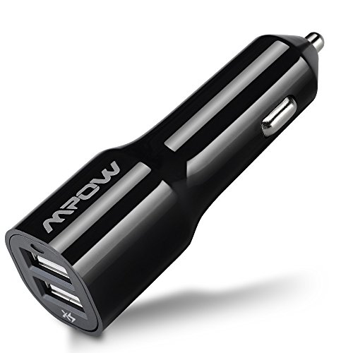Car Charger,Mpow 6.0Amps 30W Dual USB Rapid Car Charger with Xsmar Technology, Charging Smartly and Automatically