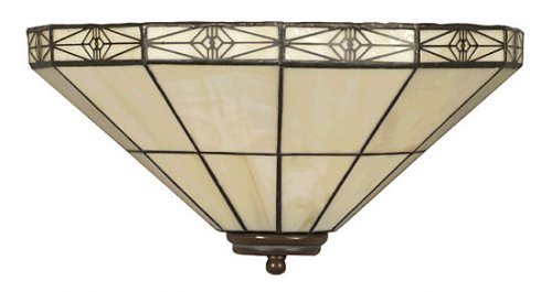Kitchen: 1 Light Wall Sconce W/ Honey Tint Art Glass