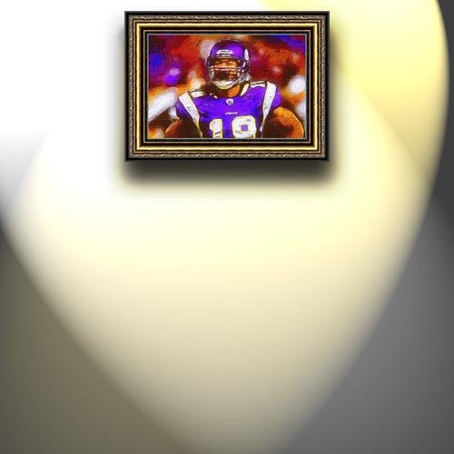Completely Handpainted American Football Sport Painting, Custom Order FL7992, Oil on Canvas, with Option to Paint Jerry, Brett & Co. from Any Other Favorite Photograph or Picture, Unframed, Size 26'' x 40