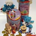 Chanukah Bear Tea & Honey Gift Basket