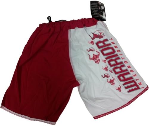Warrior International Official MMA Fight Shorts - Red/White / Size 40