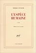 L'Esp�ce humaine