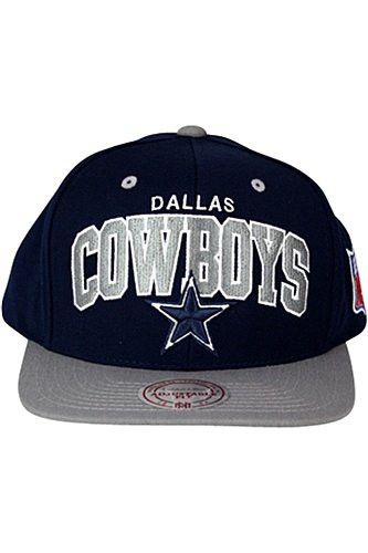 Mitchell & Ness Dallas Cowboys Flat Brim Snap Back Hat Adjustable