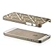 GreatShield TACT Series Design Pattern Rubber Coating Ultra Slim Fit Hard Case Cover for Apple iPhone 5 / 5S (Damask - Gold)