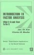Introduction to Factor Analysis: What It Is and How To Do It (Quantitative Applications in the Social Sciences)