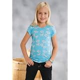 Roper&reg; Running Horse Burnout Tee for Girls by Roper