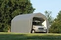 ShelterLogic 12Ft.W Homestead Barn Style Garage - 24ft.L x 12ft.W x 11ft.H, Model# 90153