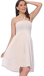 Strapless Rayon General Print Backless Gathered Short Party Dress/Maxi Dress 