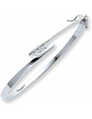 14K White Gold Bangle Bracelet Mounting