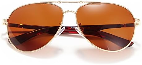 Sombosin UV Protection Metal Sunglasses for Men Polarized Wayfarer Sunglasses