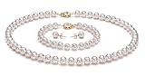White 6.5-7mm AAA Japanese Akoya Pearl Set