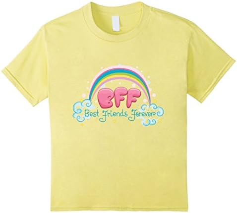 Kids Kids Girls BFF Best Friends Forever T-Shirt 4 Lemon
