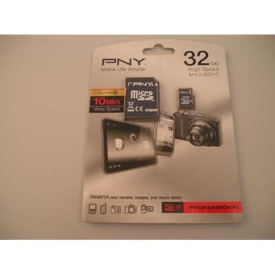 PNY Micro SD Card 32GB with Adapter C10
