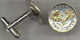 Bermuda 10 Cent OLilyO Two Tone Coin Cuff Links - 1 Pair