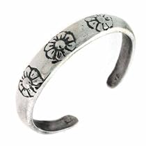 Sterling Silver Daisy Flower Toe Ring
