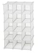 Storage Solutions 0743PFR4 15 Pair Customizable Shoe Cubby, Frost