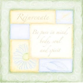 Rejuvenate Decorative Art Poster Print by Debbie DeWitt, 8x8 Rejuvenate Decorative Art Poster Print by Debbie DeWitt, 8x8
