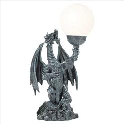 Dragon with Globe Table Lamp