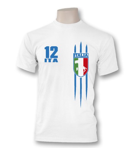 Luckja Herren T-Shirt WM 2014 Italien Trikot Fanshirt