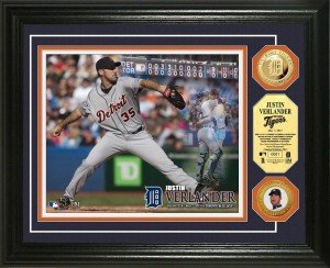 Justin Verlander Detroit Tigers 24KT Gold Coin Photo Mint