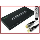 PTC DigiView HDMI 1.3 4-Port Switch w/Remote & 6ft Gold Cable