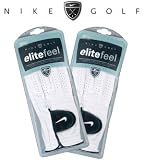 Women's Nike Elite Feel 2-Pack Gloves LH White New Closeout Model