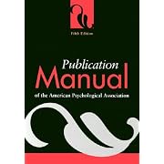 Publication Manual of the American Psychological Association