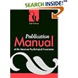 Publication Manual of the American Psychological Association by American Psychological Association