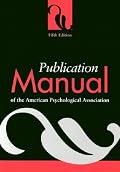 Publication Manual of the American Psychological Association