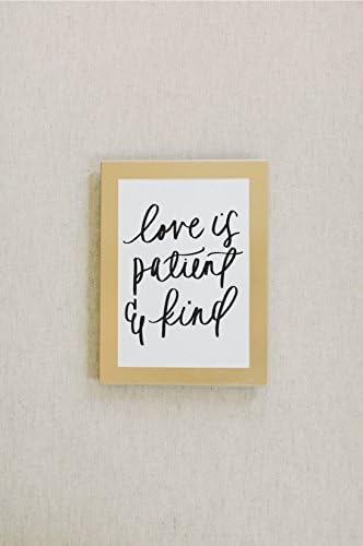 Calligraphy Print - Love is Patient &amp; Kind