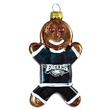 NFL Philadelphia Eagles Blown Glass Gingerbread Man Ornament