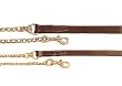 1" Leather Lead with 30" Chain