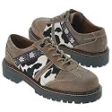 Josef Seibel Edelweiss I Crazy Horse Pony Fur Oxfords Shoes (36, Crazy Horse/Bordo)
