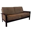 Milano Espresso and Mocha Sofa