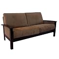 Milano Espresso and Mocha Sofa