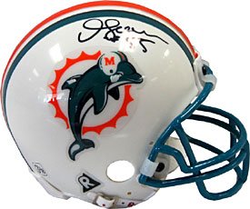 Junior Seau Autographed / Signed Miami Dolphins Mini Helmet