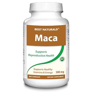 Best Naturals Maca Capsules, 500 mg, 250 Count