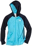 411AWNBSHSL. SL160  Adidas Girls 7 16 Tricot Jacket, Intense Blue/Dark Navy, Medium