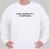 Cure Burkitt's Lymphoma Sweatshirt Small White