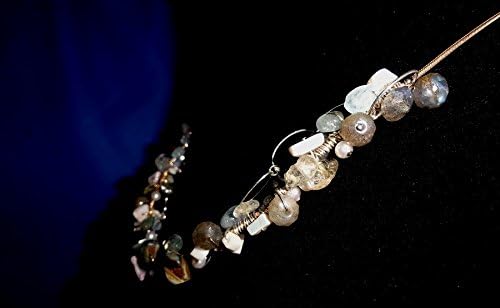 Gold Filled Snake Chain Wire Wrap w/SS Link Chain, Labradorite, Citrine, Opal, Aquamarine, Cultured Pearl, Japanese Seed Bead Necklace