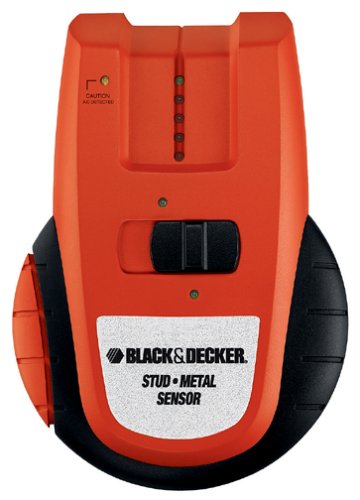 Black and Decker BDL152S Bull's Eye Wood, Metal and Live Wire Stud Sensor