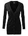 BH B.I.L.Y USA BILY Women's V-Neck Long Sleeve Button Down Casual Cardigan Sweater with Pockets